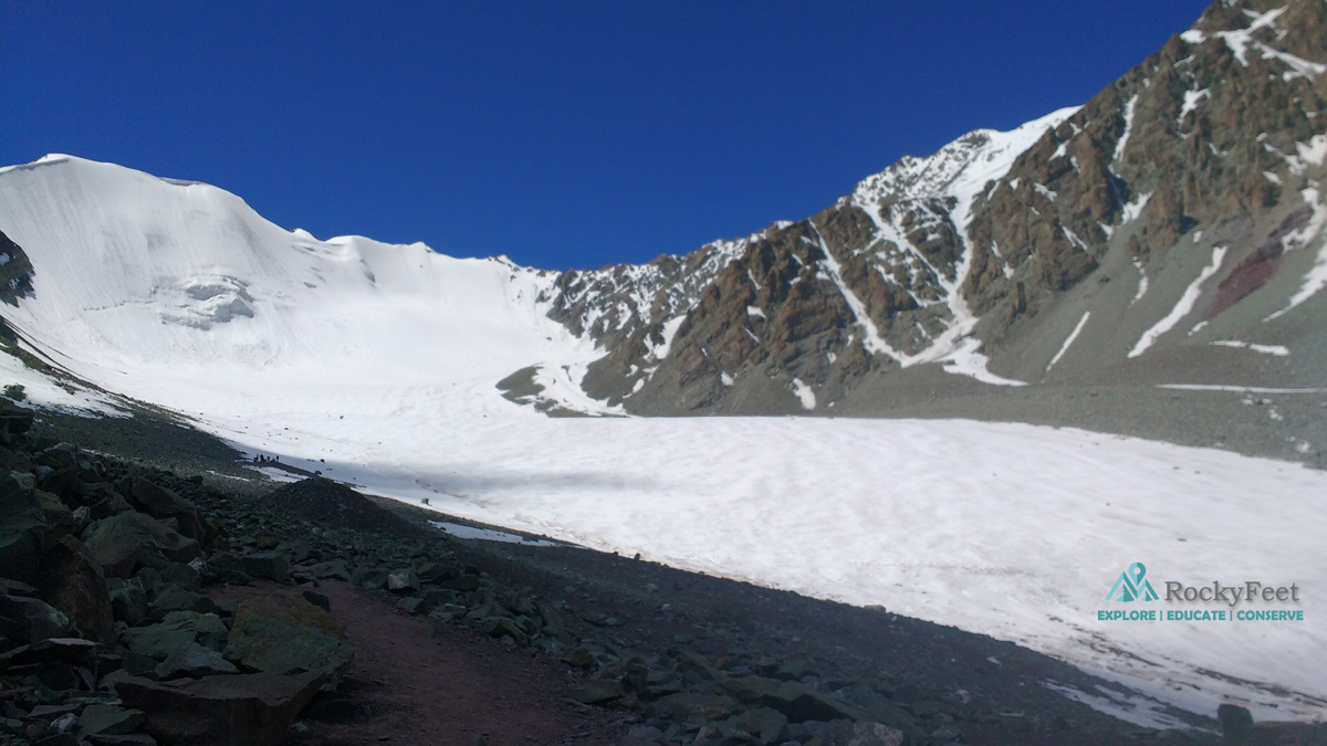 Glacier before summit approch
