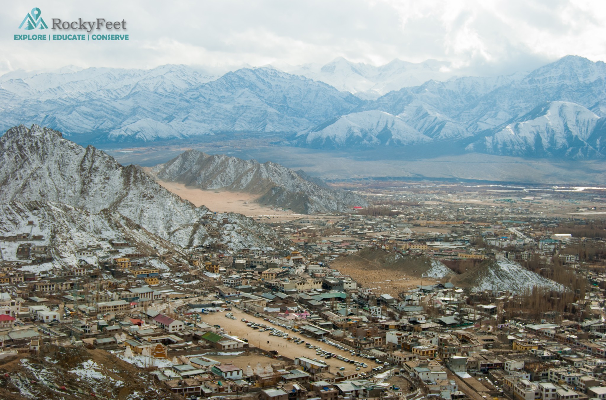 Leh City In Winter