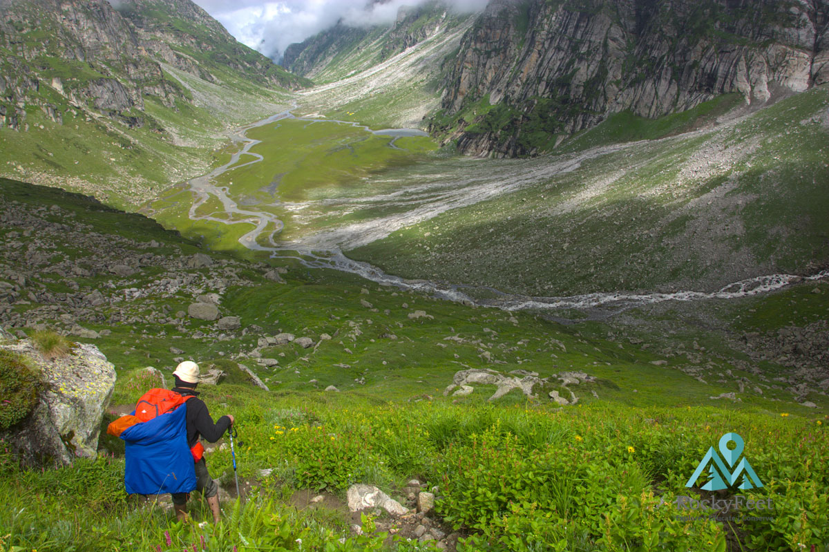 climbing down from tainta to seri